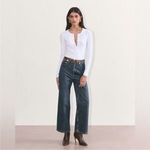 Everlane Dark Wash Wide Leg Jeans - Blue NWT